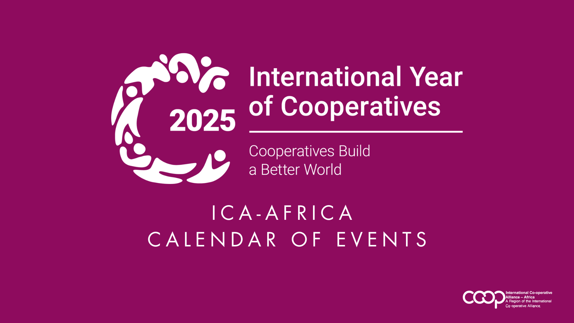 ICA Africa IYC Calendar of Events 